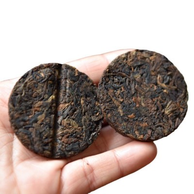 云南普洱8克迷你茶饼普洱熟茶勐海普洱茶熟普散茶茶叶批发 小茶饼图4