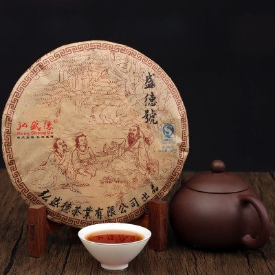 十年老茶普洱茶熟茶云南普洱老班章普洱茶饼357茶叶批发普 洱熟普图5