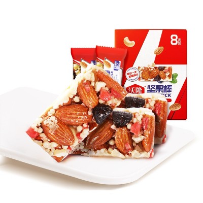 沃隆坚果棒160g 扁桃仁腰果蓝莓能量棒每日早餐代餐1盒图5