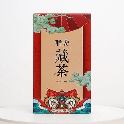 四川藏茶 黑茶砖茶陈年藏茶 雅安藏茶500g一斤装蒸压茶批发代发1盒图5