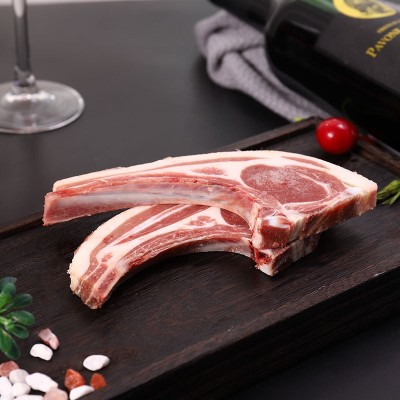 羊排包邮烧烤店食材半成品批发冷冻法式带骨羊排 战斧羊排1千克图3