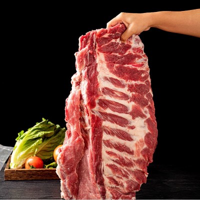 云南精选黑猪肉排骨厂家现货批发煲汤烹饪冷冻生鲜食材新鲜猪排骨25千克图2