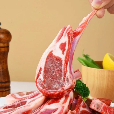法式羊排500g新鲜烧烤食材战斧羊排内蒙古羔羊肉新鲜羊排冷冻商用图4