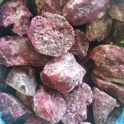 源头工厂批发速冻紫薯块冷冻紫薯速冻紫罗兰凌紫紫薯泥量大价优图3