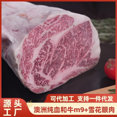 澳洲纯血和牛m9+眼肉雪花牛排谷饲原切 高端烧烤火锅 批发牛肉