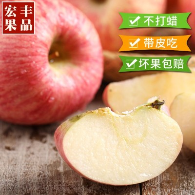 霜果滋品牌正宗烟台栖霞红富士苹果新鲜带皮吃山东脆甜包邮冰糖心图2