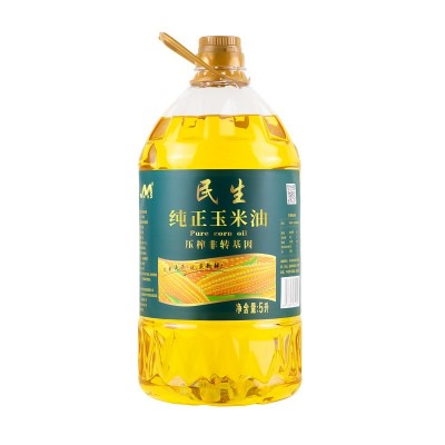 民生食用油5升压榨一级5L玉米胚芽油餐饮食堂家用玉米油图5