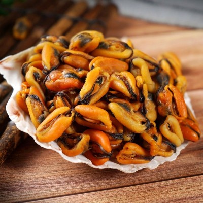 广西北海特产海产海鲜新鲜野食用淡菜干货青口贻贝海红海虹肉一斤图2