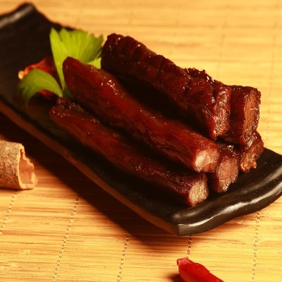 0无添加剂6成干内蒙牛肉干草原肉类零食香辣原味手撕风干牛肉干图2
