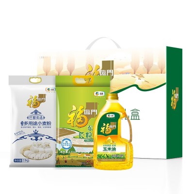 福临门中粮福临门米面油礼盒5kg+1.8L