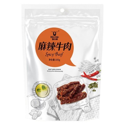 科尔沁麻辣牛肉干105g休闲食品川味美食厂家批发川香牛肉麻辣食品图4