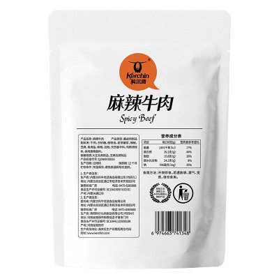 科尔沁麻辣牛肉干105g休闲食品川味美食厂家批发川香牛肉麻辣食品图2