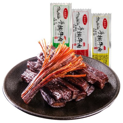 手撕风干牛肉干散装内蒙古特产休闲食品草原苑苑厂家批发零食小吃图5