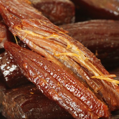 风干牛肉干条内蒙古特产厂家老马清真食品批发零食散装手撕牛肉干图2