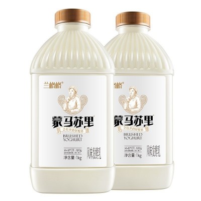 顺丰兰格格雪原蒙马苏里酸奶1kgx2桶奶酪味新鲜奶活菌发酵 乳批发图5