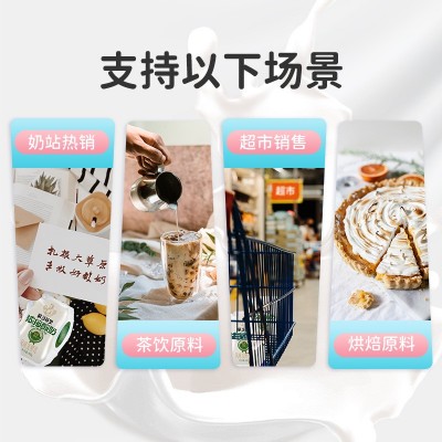 兰格格浓缩蒙马苏里180gx12自立袋装奶酪香活菌酸奶整箱批发图3
