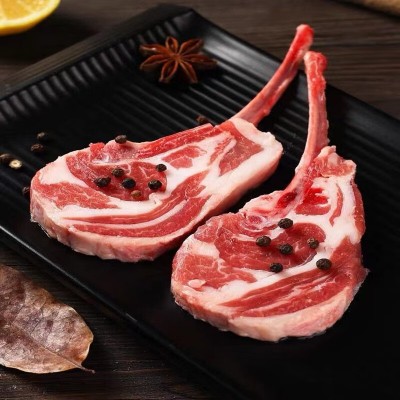 内蒙古法式羊排 生鲜羊肉羊肋排 冷鲜肉西餐法排 十二肋两扇图2