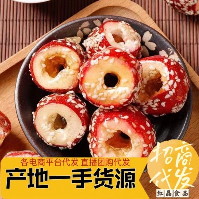 冻干冰糖葫芦芝麻山楂小零食整颗空心无核批发网红小吃休闲食品图2