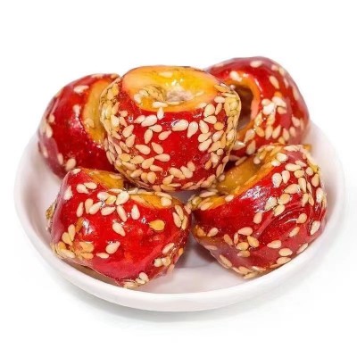 冻干冰糖葫芦芝麻山楂小零食整颗空心无核批发网红小吃休闲食品