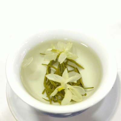 广西横县产地直批 散装茶叶批发 炒花黑美人茉莉花茶原产地图3