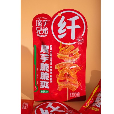 源头工厂魔芋兄弟口味魔芋爽魔芋脆脆爽一件代发代加工50g袋中袋图4