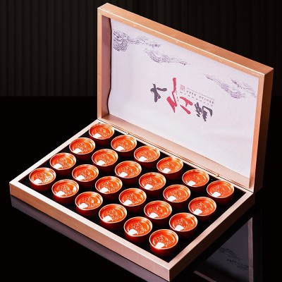 小泡罐装大红袍茶叶礼盒装武夷岩茶大红袍茶叶乌龙茶礼盒批发图2