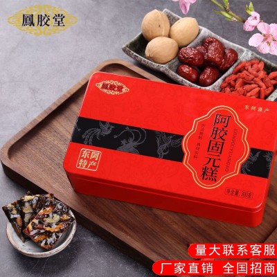 阿胶固元糕即食300g鳯胶堂山东东阿县枸杞核桃阿胶糕厂家批发图2