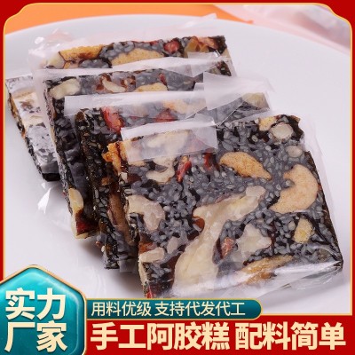 东阿原产阿胶糕小锅熬制独立包装礼盒装糯米纸手工阿胶糕图4