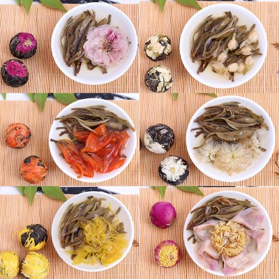 批发 云南普洱茶生茶 龙珠花茶 乔木沱茶 花茶礼盒装图4