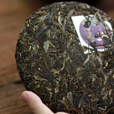 云南省茶叶研究院出品普洱墨江凤凰窝生茶饼357g七子饼图3