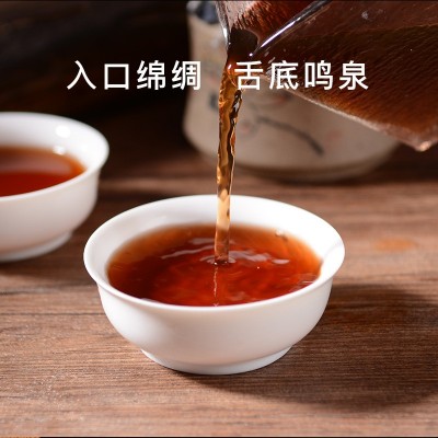 普洱茶熟茶357克布朗山宫廷云南七子饼茶原产地勐海县直发黑茶饼图4
