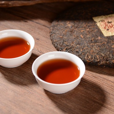 普洱茶熟茶357克布朗山宫廷云南七子饼茶原产地勐海县直发黑茶饼图3