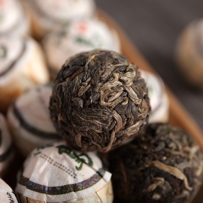 批发云南普洱冰岛龙珠 小沱茶500g 早春古树茶 生茶图2