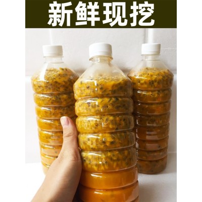 源头工厂广西百香果原浆新鲜现挖果酱果肉果汁厂奶茶店专用批发图5