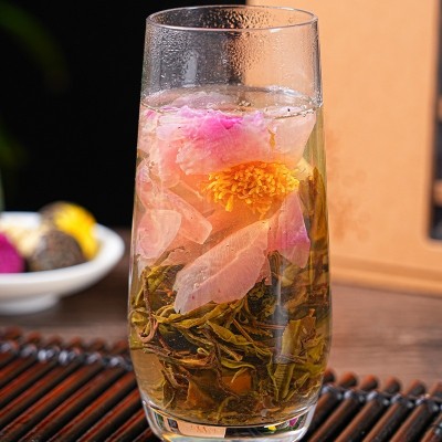 批发云南普洱茶生茶龙珠玫瑰百合牡丹茉莉菊花茶龙珠礼盒装144克图4