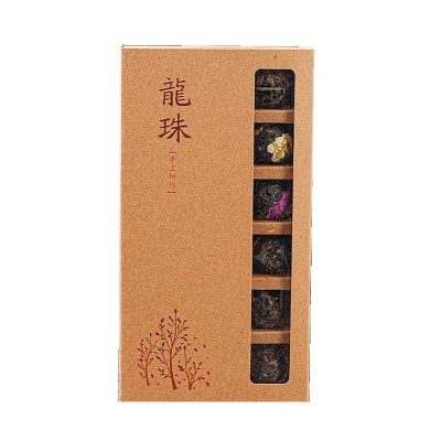 批发云南普洱茶生茶龙珠玫瑰百合牡丹茉莉菊花茶龙珠礼盒装144克图5