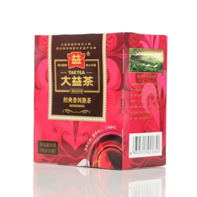 大益经典普洱熟茶50袋/盒 共90g小袋茶袋泡茶一次性茶包 年份随机图4