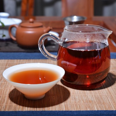 延初茶业 云南普洱 熟茶老班章250克砖茶勐海熟茶砖厂家 直接发货图4