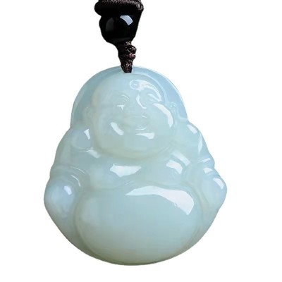 批发玉器阿富汗白玉观音吊坠 批发白玉观音佛挂件玉器图5