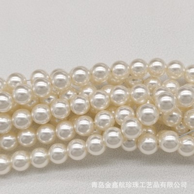 厂家供应水晶玻璃全孔珍珠 650色正圆玻璃仿珍珠手链项链DIY配件图3