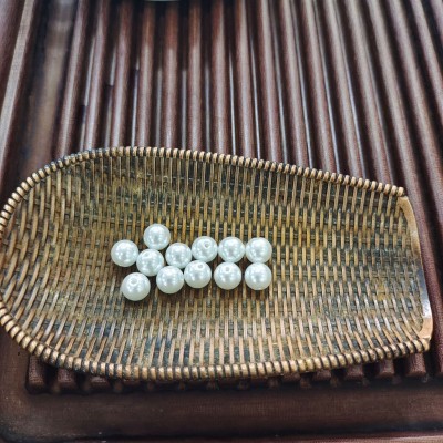 高亮全孔玻璃仿珍珠 直孔玻璃圆珠饰品配件手链项链配件DIY配件图3