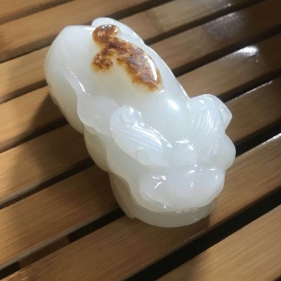 南阳玉器阿富汗玉貔貅手把件热销雕刻工艺品摆件玉石貔貅厂家批发图4