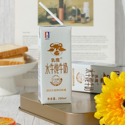 厂家直供 批发南国乳业乳鹰水牛纯牛奶电商装 200ml*12盒图2
