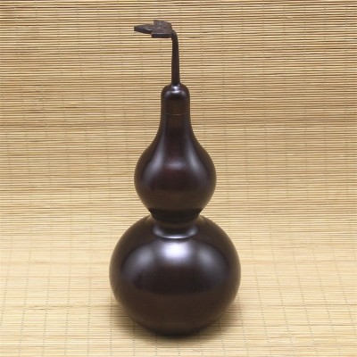 铜葫芦摆件 黄铜葫芦挂件紫铜色八卦书房办公室黄铜工艺品送礼图4
