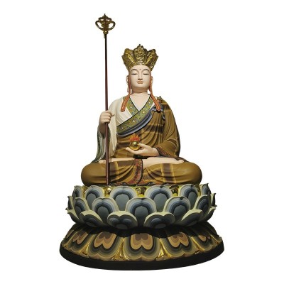 树脂彩绘地藏王菩萨玻璃钢木雕大漆胎脱佛像佛堂摆件迎善永安工艺图5