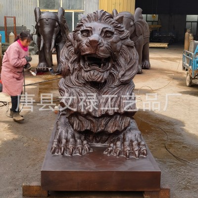 铸铜雕塑麒麟貔貅仿铜人物动物雕塑耐腐蚀纯手工形象厂家批发图3