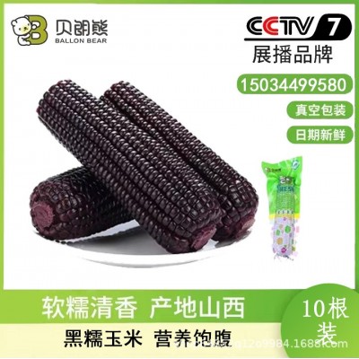 山西杂粮之都黑糯玉米BALLON REAR贝朗熊 黑糯玉米穗真空包装220g图5