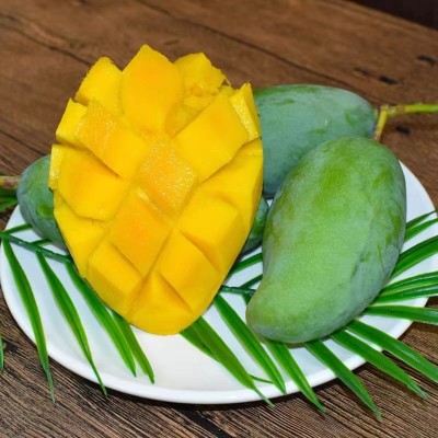 广西金煌芒果当季新鲜水果10斤水仙芒当季热带水果大青甜心芒整箱图4