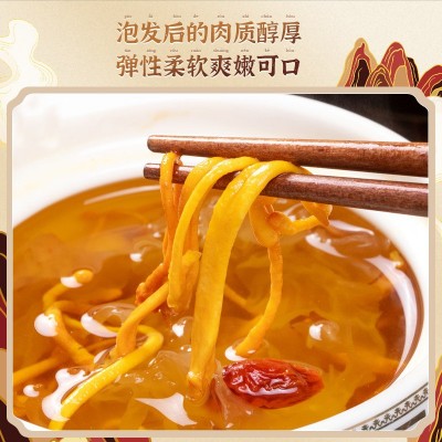 虫草花干货250g孢子头无硫北虫草煲汤材料新鲜蛹金虫草批发图4
