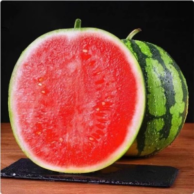 麒麟瓜西瓜新鲜水果薄皮脆甜冰糖红沙瓤手剥撕美都大果现摘5-6斤图2